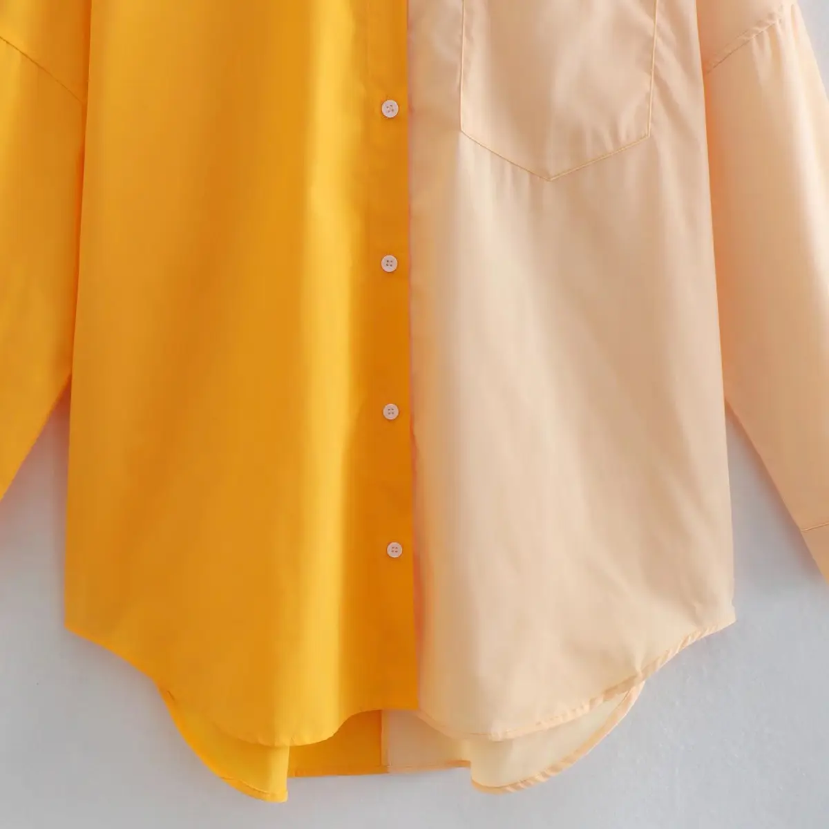 Color Block Button-Up Blouse_28