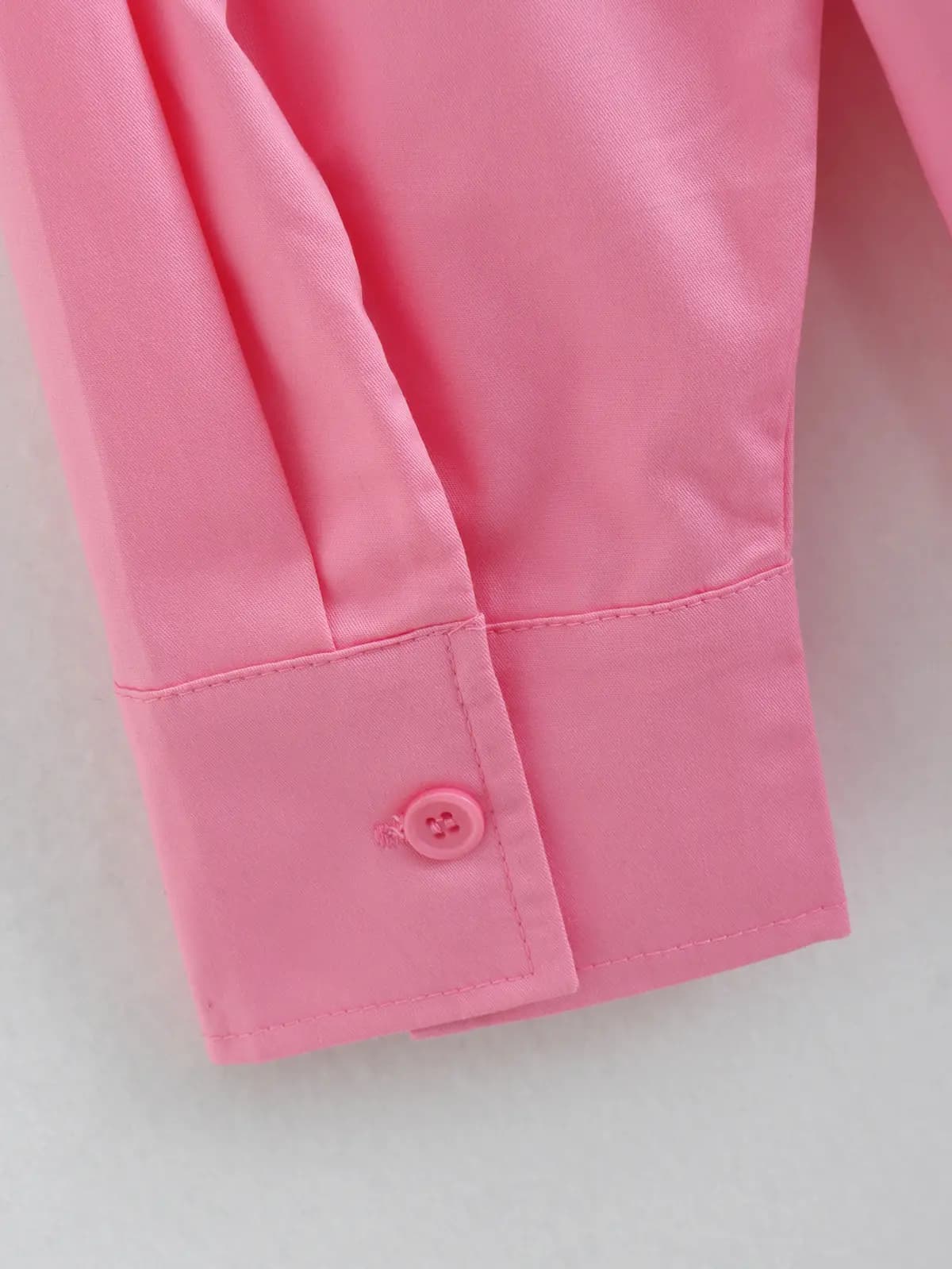 Sorbet Pink Button-Down Blouse_6