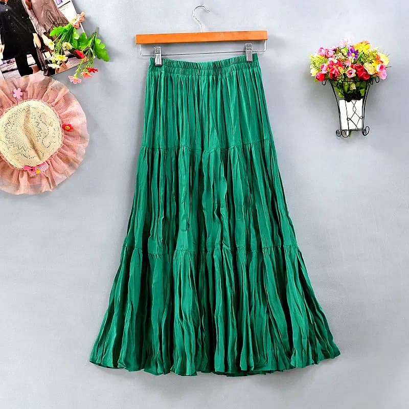 Boho Tiered Skirt with Side Slit_6