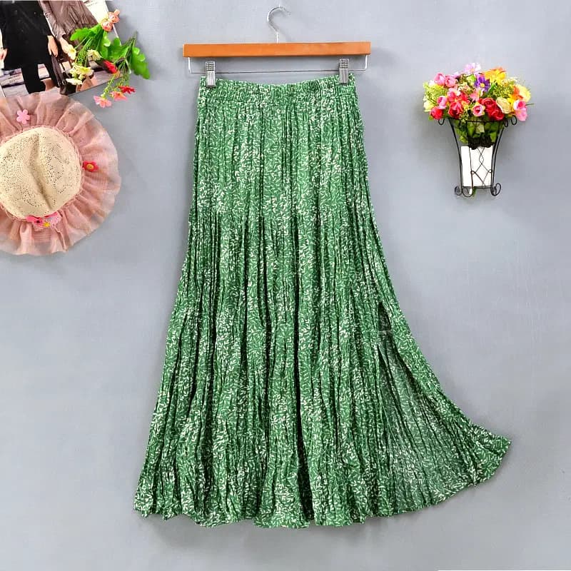 Boho Tiered Skirt with Side Slit_8