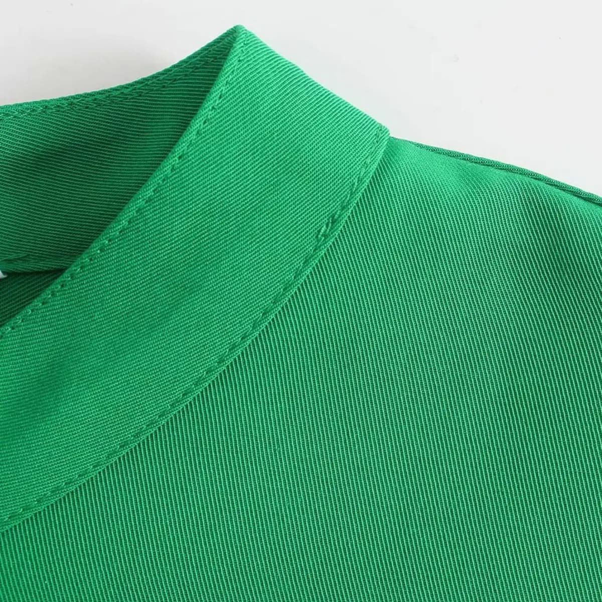 Round Neckline Satin Blouse_11