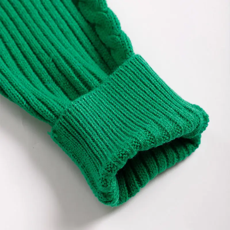 Y2K knitted cardigan with zip collar_2