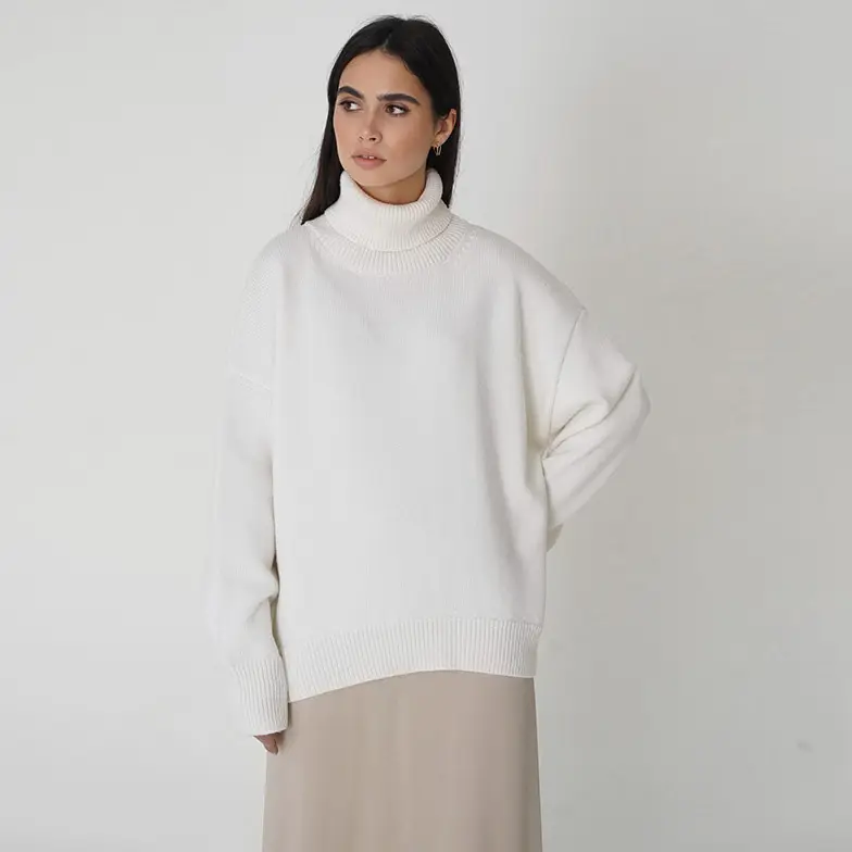 Classic Solid Turtleneck Sweater_11