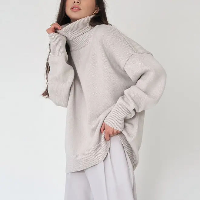 Classic Solid Turtleneck Sweater_14