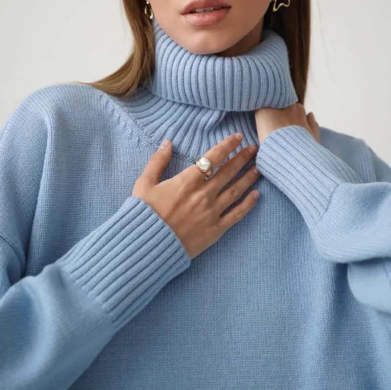 Classic Solid Turtleneck Sweater_19
