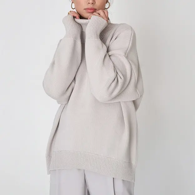 Classic Solid Turtleneck Sweater_7