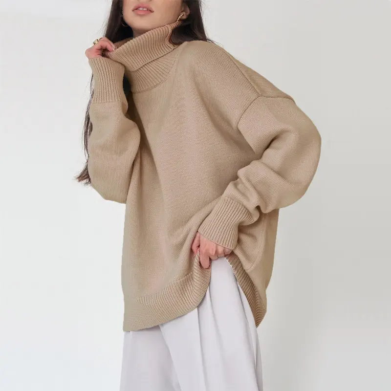 Classic Solid Turtleneck Sweater_9