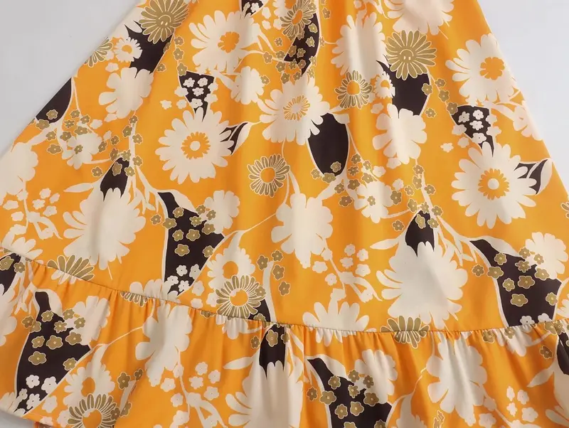 Puff Sleeve Floral Smock Dress_4