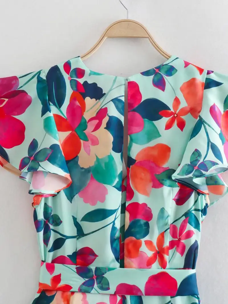 Romantic Floral Short Sleeve Jumper_7