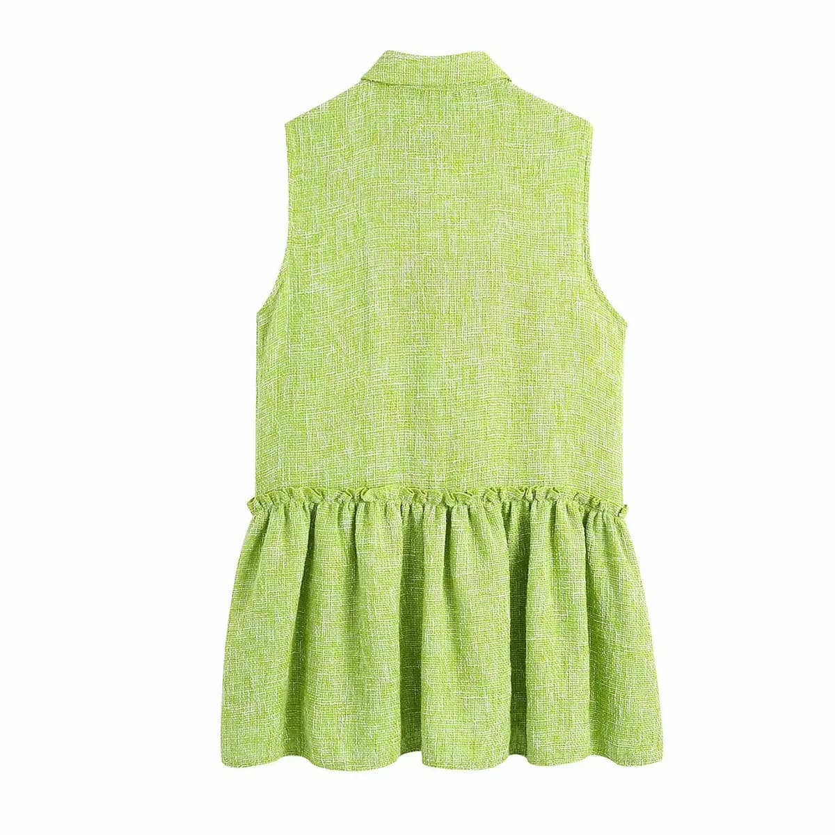Linen Sleeveless Button-up Top_3