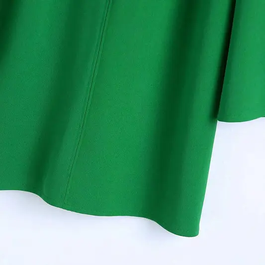 Green Bell Sleeve Blouse_3