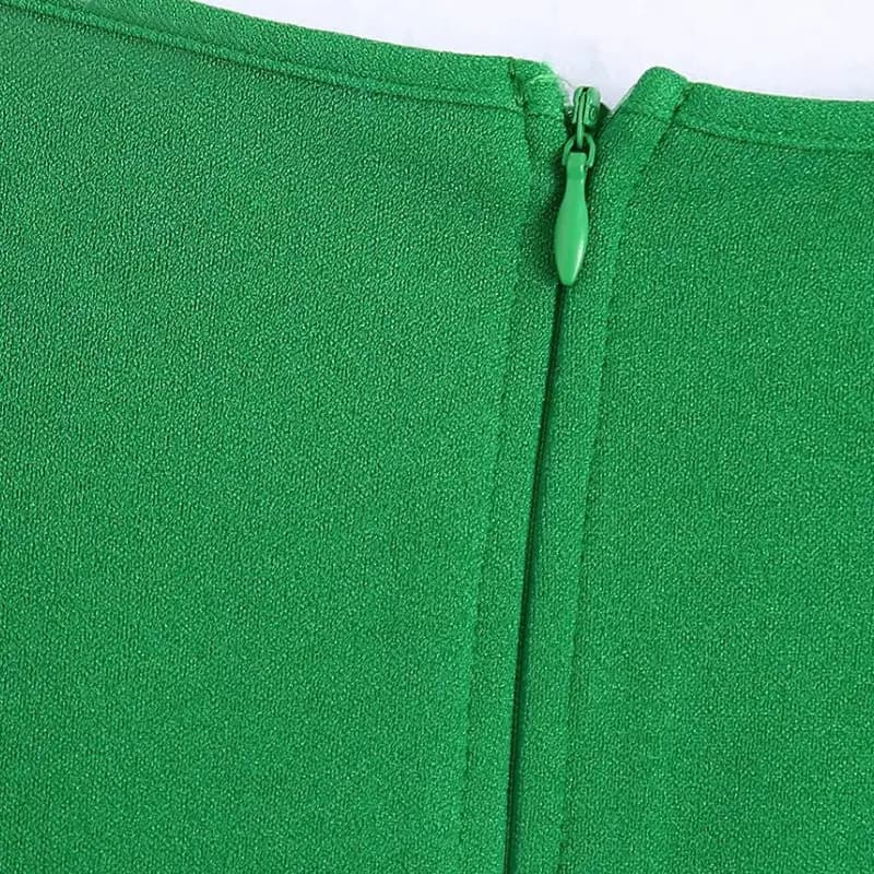 Green Bell Sleeve Blouse_7