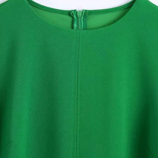 Green Bell Sleeve Blouse_1