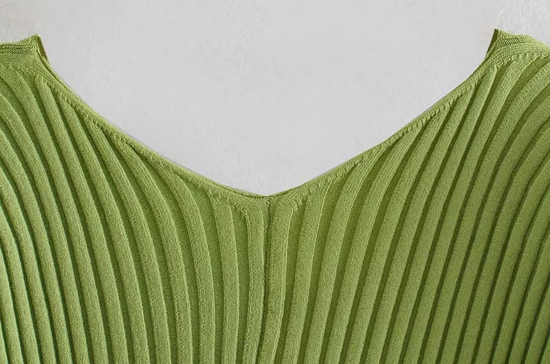 Y2K Tie Front Rib-knit Cardigan_4