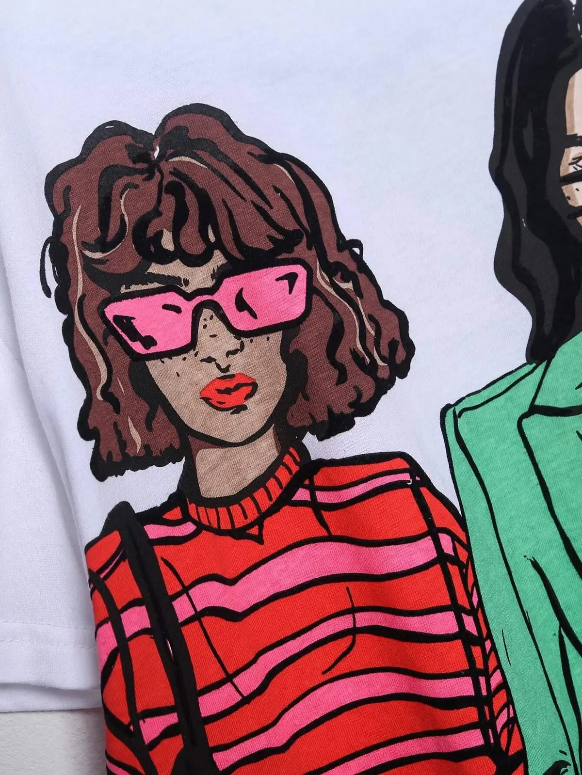 Fashion Girls Printed T-shirt_1