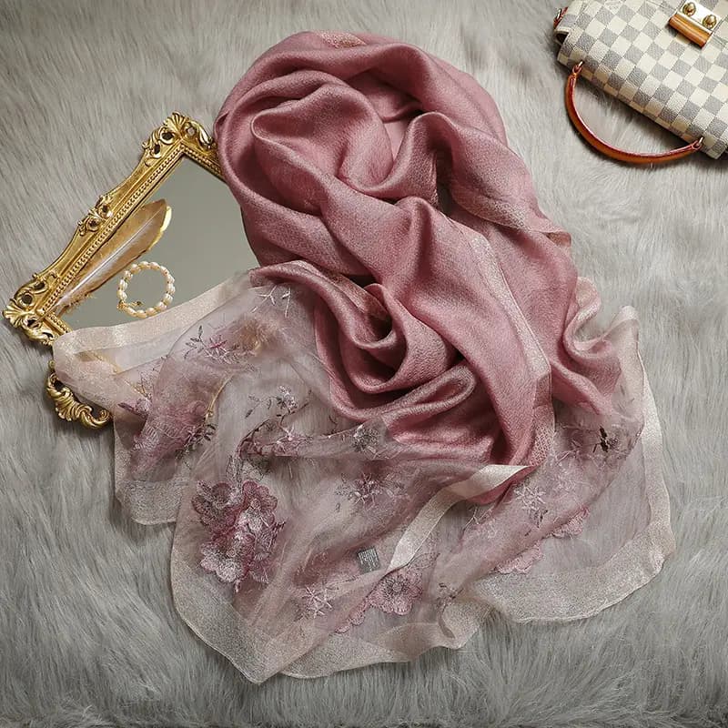 Silk embroidered Hijab_3