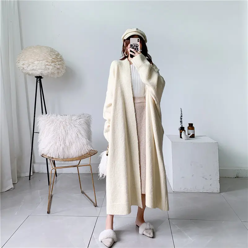 Solid Oversized Sweater Coat_5