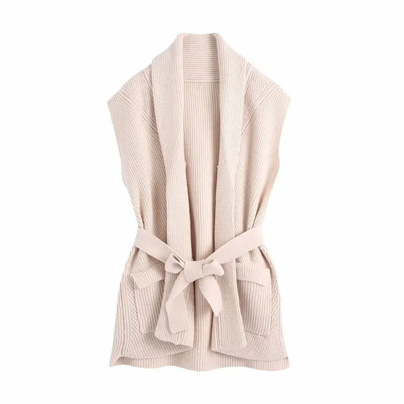 Chic Sleeveless Sweater Vest Top_1