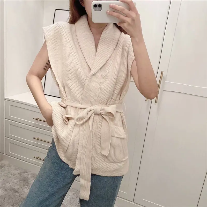 Chic Sleeveless Sweater Vest Top_5