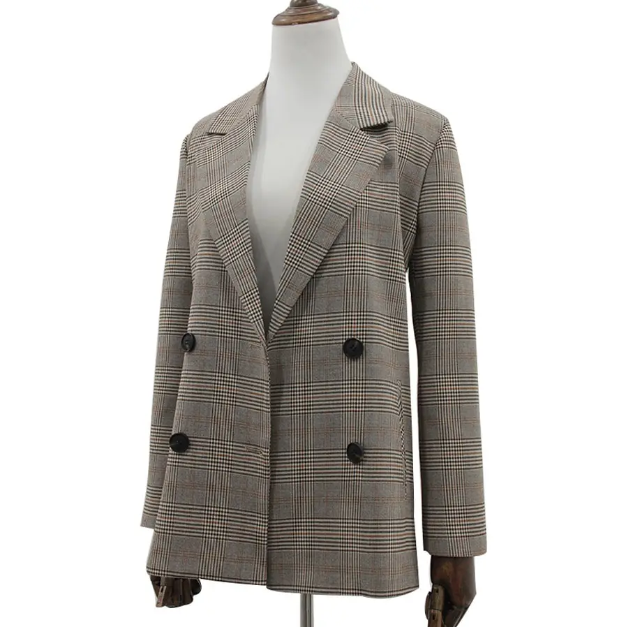 Women’s Plaid Blazer_6