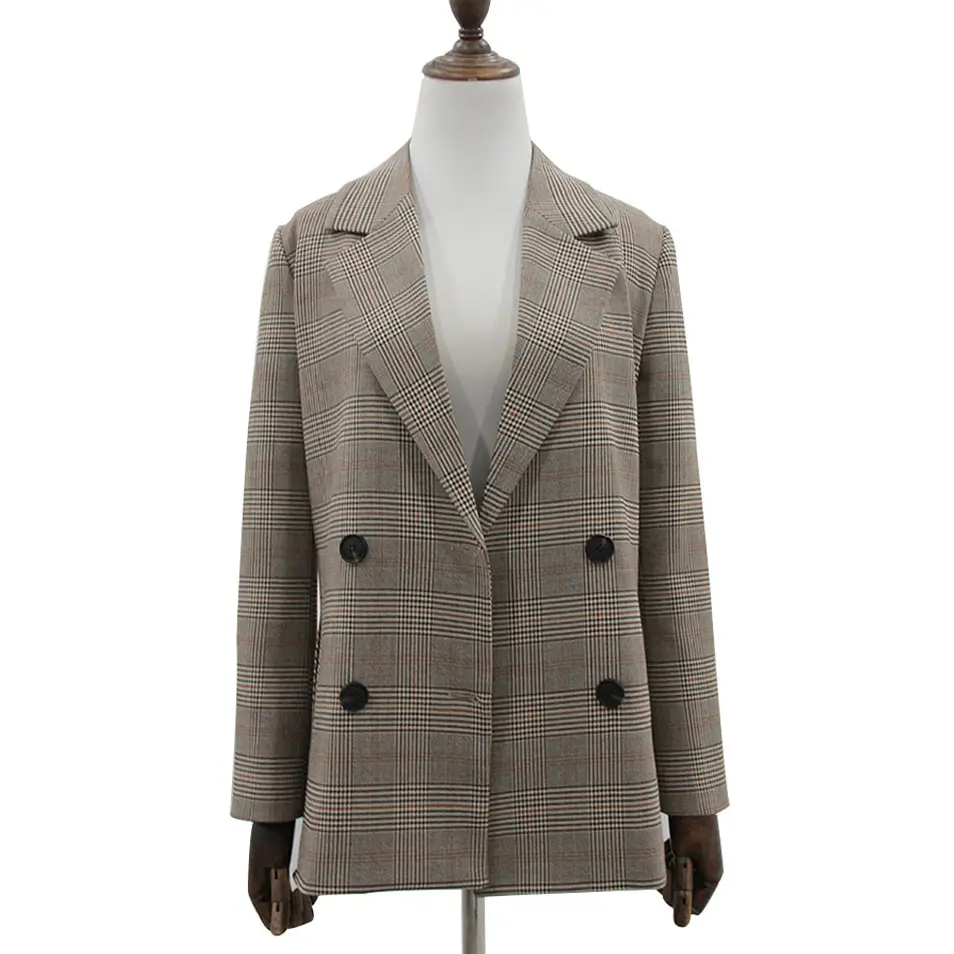 Women’s Plaid Blazer_7