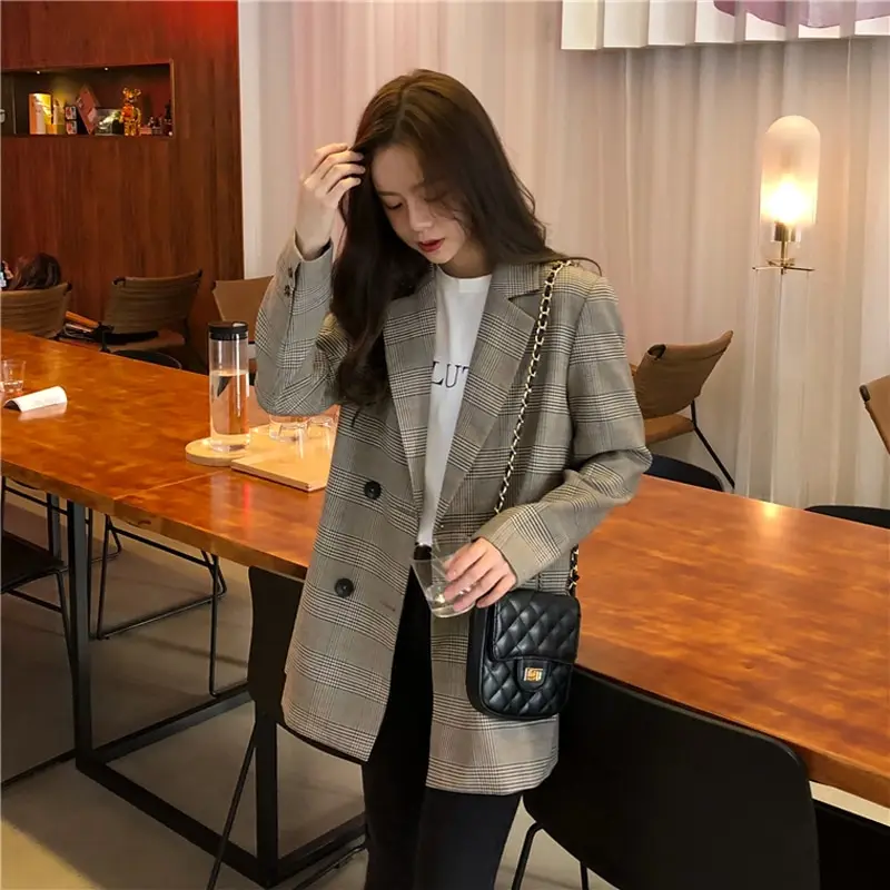 Women’s Plaid Blazer_11