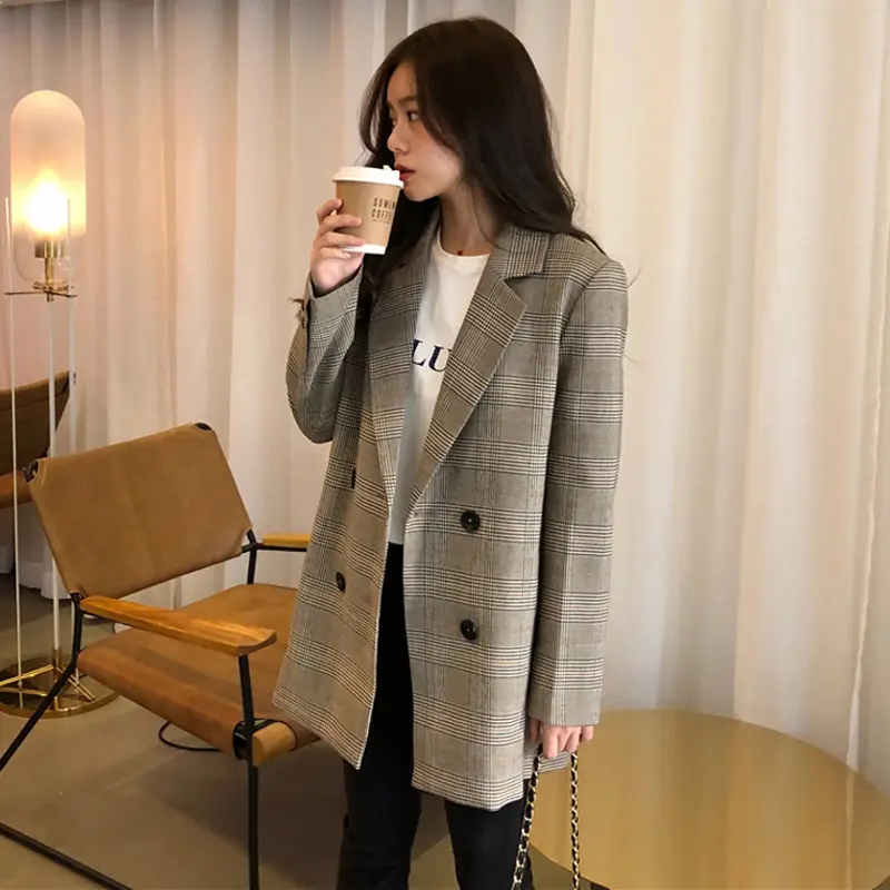 Women’s Plaid Blazer_2