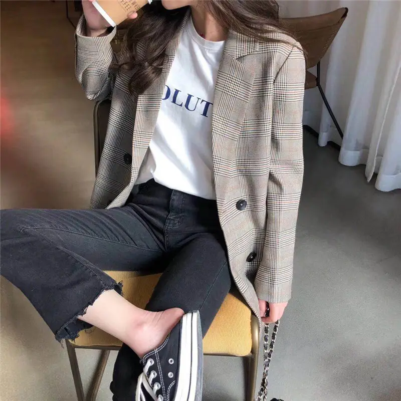Women’s Plaid Blazer_3