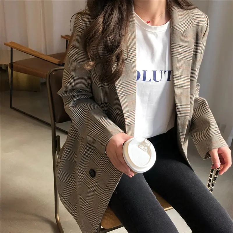 Women’s Plaid Blazer_4_Featured