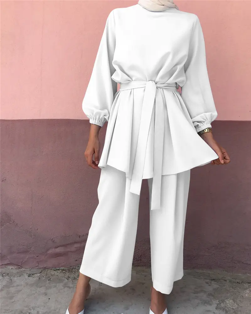 Elegant Modest Summer Two Piece Set-4