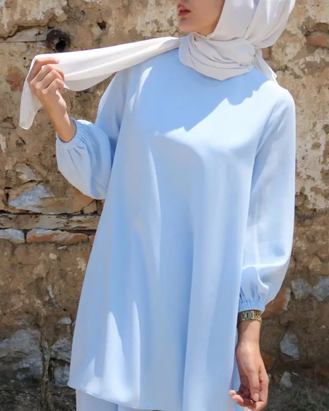 Elegant Modest Summer Two Piece Set-10