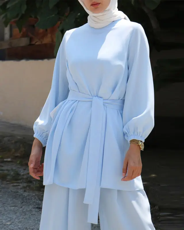Elegant Modest Summer Two Piece Set-12