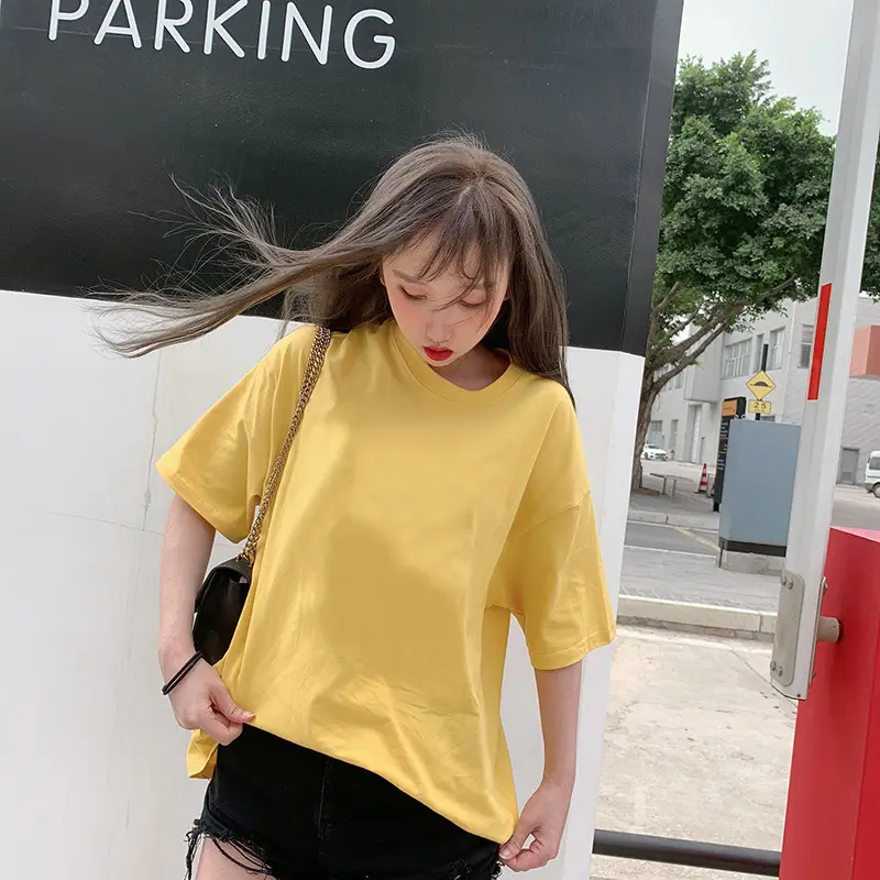Round neck drop shoulder t-shirt_7